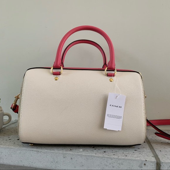 NWT Coach Rowan Satchel in Colorblock Signature 🎀 - Picture 9 of 13